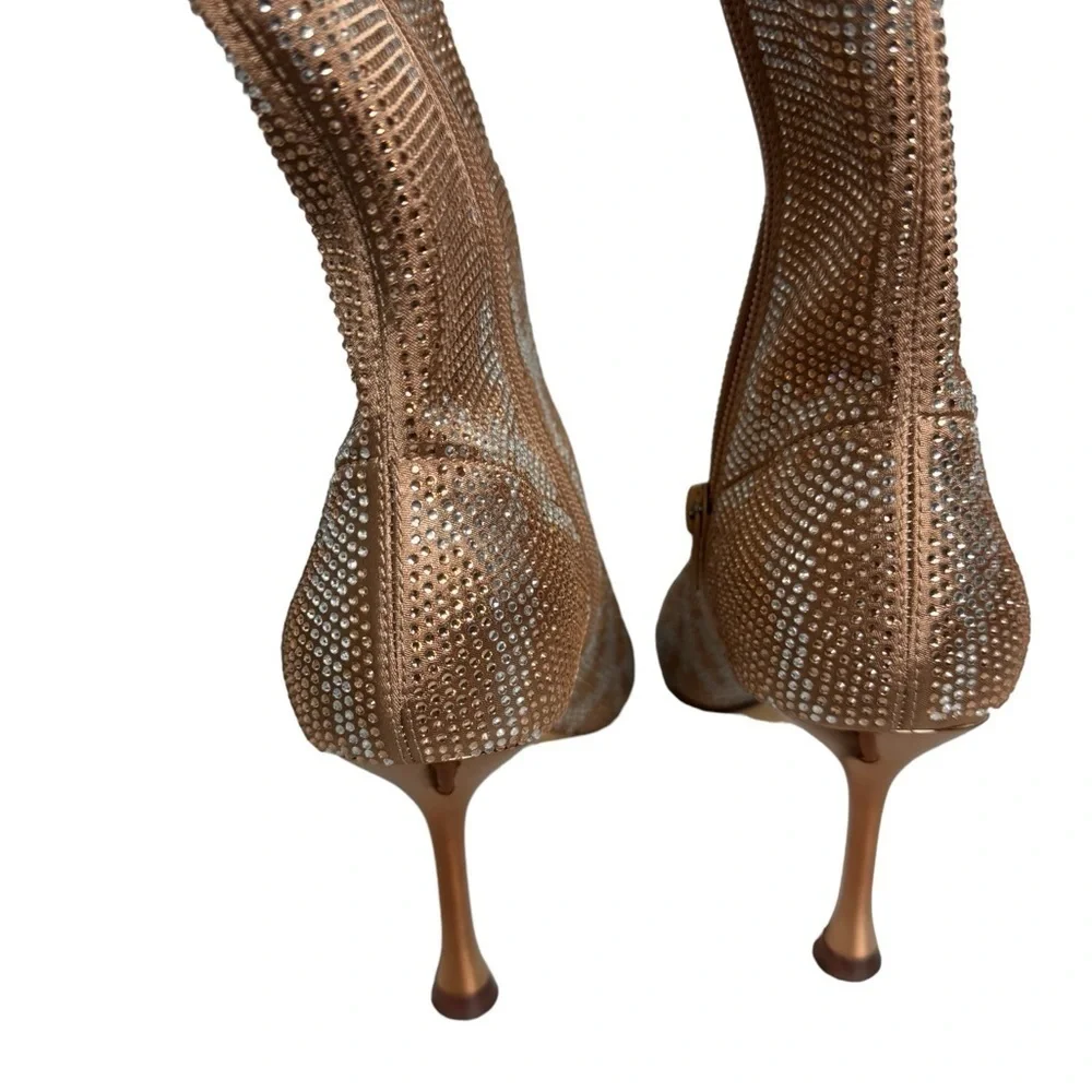 Aldo brand new booth rose gold rime stones size US 6 rose gold heels - Picture 2 of 4